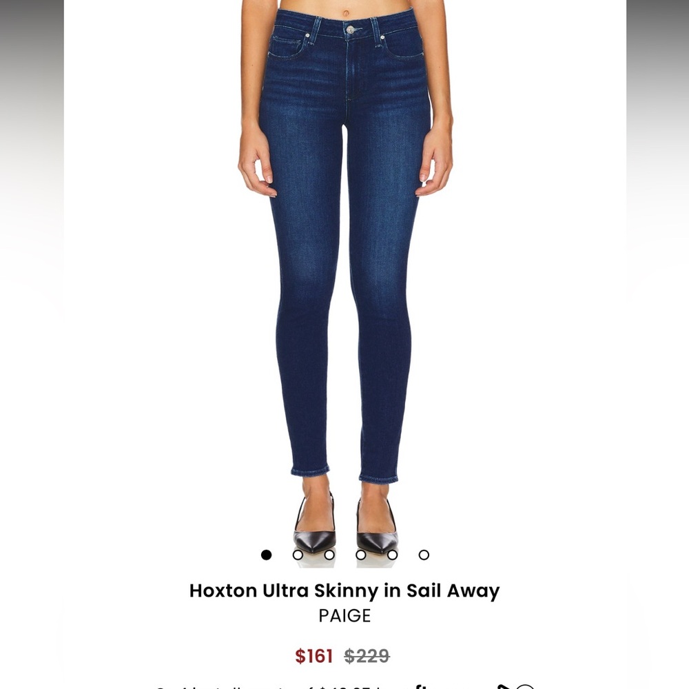 PAIGE jeans hoxton ankle skinny jeans size 24